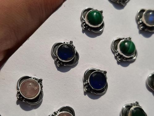 Vanoli - 925 zilver oorbellen / oorknopjes met saffier, Sieraden, Tassen en Uiterlijk, Oorbellen, Nieuw, Knopjes of Stekers, Zilver