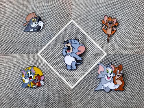 5 leuke pins van de Tom en Jerry te koop, Verzamelen, Speldjes, Pins en Buttons, Nieuw, Speldje of Pin, Overige onderwerpen, Ophalen of Verzenden