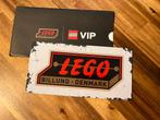 LEGO Billund Denmark metalen bordje, Ophalen of Verzenden, Nieuw, Complete set, Lego