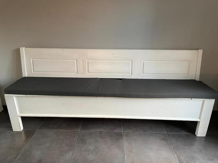 Klepbank met opbergruimte en stevig kussen, Huis en Inrichting, Woonaccessoires | Overige, Gebruikt, Ophalen