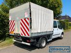 Ford Transit 350M dubbele cabine Huif Laadklep, Auto's, Euro 5, Gebruikt, Zwart, 4 cilinders