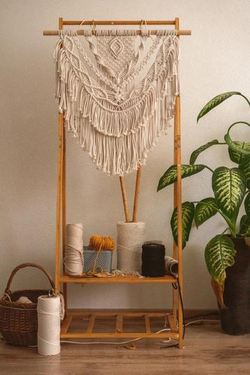 Macrame wandkleed wandhanger handgemaakt beschikbaar voor biedingen
