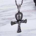 Egyptische ankh hanger, Sieraden, Tassen en Uiterlijk, Nieuw, Overige materialen, Kruis of Symbool, Zilver