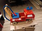 Houten brandweerauto, Kinderen en Baby's, Ophalen, Gebruikt