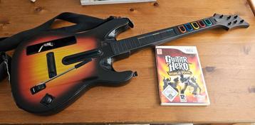 Guitar Hero gitaar + World tour Nintendo wii beschikbaar voor biedingen