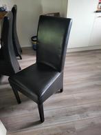 Leren stoelen, Ophalen, Gebruikt, Bruin, Hout
