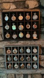 Collectie verzilverde vintage zakhorloges, Sieraden, Tassen en Uiterlijk, Horloges | Antiek, Ophalen, Zilver, Overige merken, 1960 of later