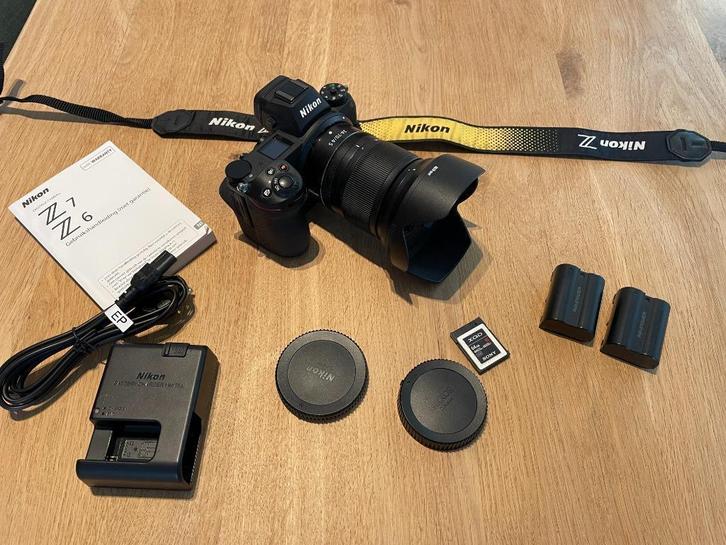 Nikon Z6 (15705 clicks) + 24-70mm F4 lens + XQD kaart, Audio, Tv en Foto, Fotocamera's Digitaal, Zo goed als nieuw, Nikon, Geen optische zoom