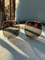 Gucci GG0414S Gold/Grey Monogram Mirrored (003) Sunglasses, Overige merken, Gebruikt, Zonnebril, Overige kleuren
