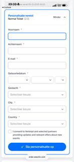 Protocol x verknipt, Tickets en Kaartjes, Twee personen