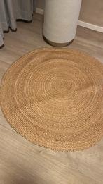 Rond vloerkleed rotan 90cm doorsnede, Ophalen, Zo goed als nieuw, Rond, 50 tot 100 cm