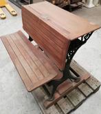 Supergave antieke lessenaar met opklapbaar bankje voorzijde, Antiek en Kunst, Ophalen