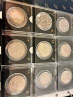 17 x 5 reichsmark van af 1936 tm 1939 adelaar swastika, Zilver, Koningin Wilhelmina, Losse munt, Overige waardes