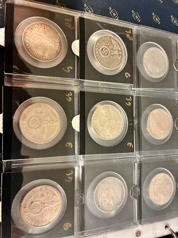 17 x 5 reichsmark van af 1936 tm 1939 adelaar swastika beschikbaar voor biedingen