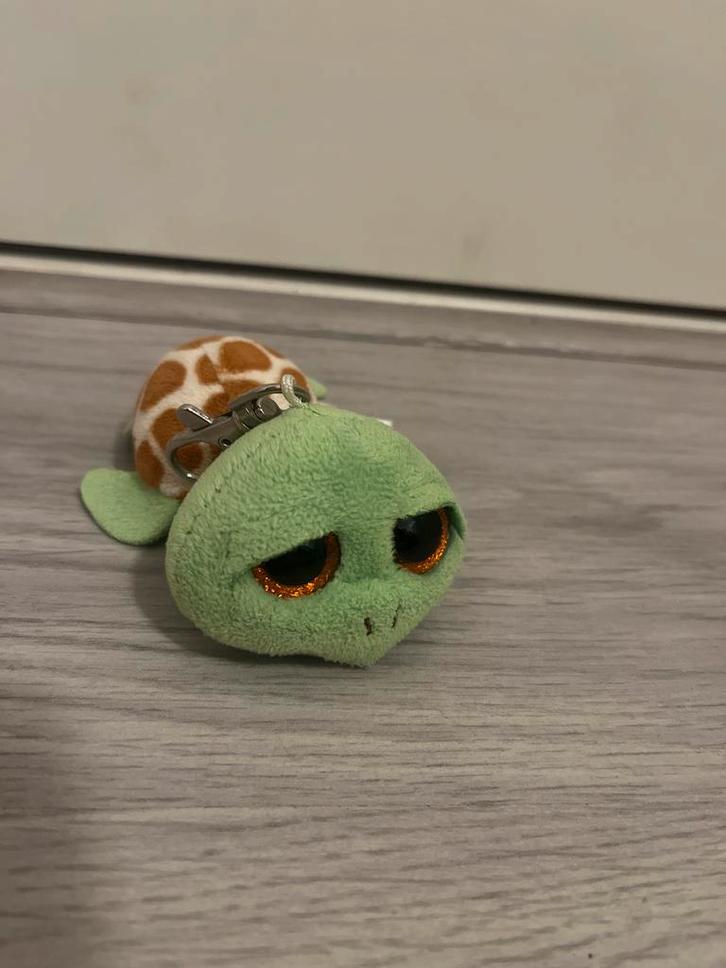 Ty Schildpad Sleutelhanger, Kinderen en Baby's, Speelgoed | Knuffels en Pluche, Zo goed als nieuw, Overige typen, Ophalen of Verzenden