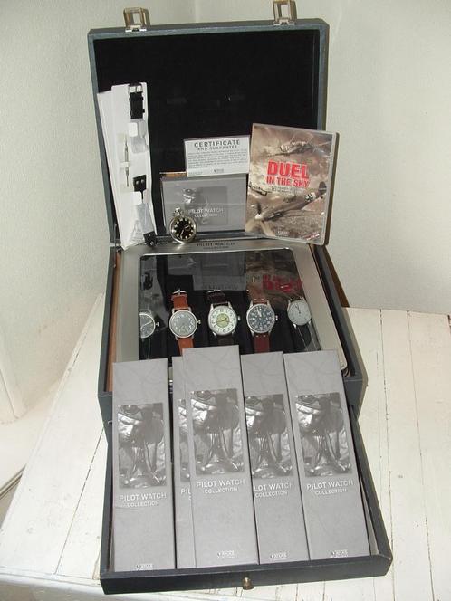 Atlas Pilot Watch Collection 5 nieuwe horloges + zakhorloge, Sieraden, Tassen en Uiterlijk, Horloges | Heren, Nieuw, Overige merken