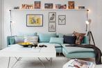 Ikea soderhamn bank 3 elementen, Huis en Inrichting, Ophalen, Blauw