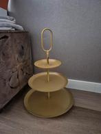 etagere 3 laags Goudkleurig, Huis en Inrichting, Woonaccessoires | Etagères, Ophalen of Verzenden, Nieuw