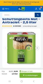 Cetabever tuinbeits 2.5 liter 3 cans, Ophalen, Nieuw, Grijs