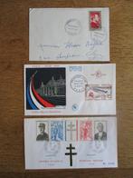 Eerstedagenveloppen FDC,  Frankrijk, 3 foto's, Ophalen of Verzenden, Onbeschreven, Europa