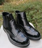 Nieuw:prachtige zwarte lak chelsea laarsjes/schoenen maat 38, Nieuw, Ophalen of Verzenden