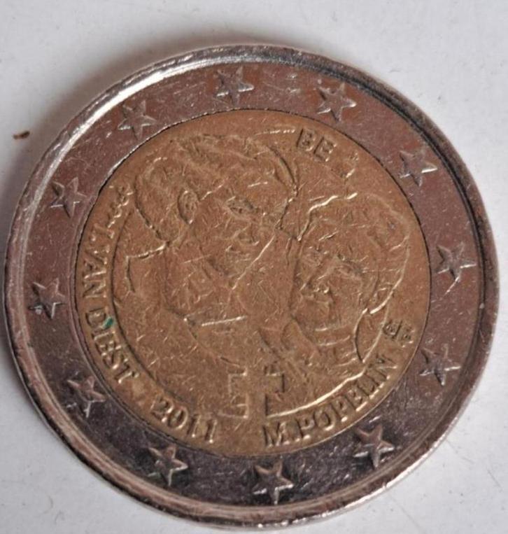 België 2 Euro 2011 Internationale Vrouwendag, Postzegels en Munten, Munten | Europa | Euromunten, Losse munt, 2 euro, België, Verzenden