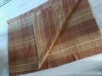 Bruine wollen deken 220 x 160 cm, Huis en Inrichting, Woonaccessoires | Plaids en Woondekens, Ophalen of Verzenden, Gebruikt