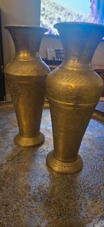 Indonesische Koperen Vazen Set, Ophalen of Verzenden