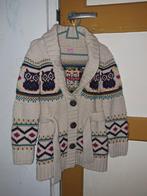 Leuk vest met uilenprint, maat 122, Gebruikt, Meisje, Trui of Vest, Ophalen of Verzenden