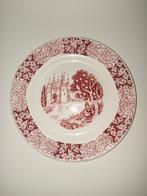 Petrus Regout Richmond rood ontbijt/ lunch bordje sprookje, Antiek en Kunst, Antiek | Keramiek en Aardewerk, Ophalen of Verzenden