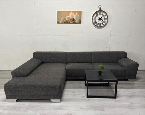 Hoekbank Grijs, Huis en Inrichting, Banken | Sofa's en Chaises Longues, Zo goed als nieuw, Vierpersoons of meer, 300 cm of meer