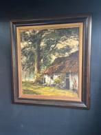 Groot expressionistisch schilderij, Antiek en Kunst, Kunst | Schilderijen | Klassiek, Ophalen of Verzenden