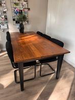 Eettafel grenen hout 220 x 100 cm, Ophalen, 100 tot 150 cm, 200 cm of meer, Zo goed als nieuw