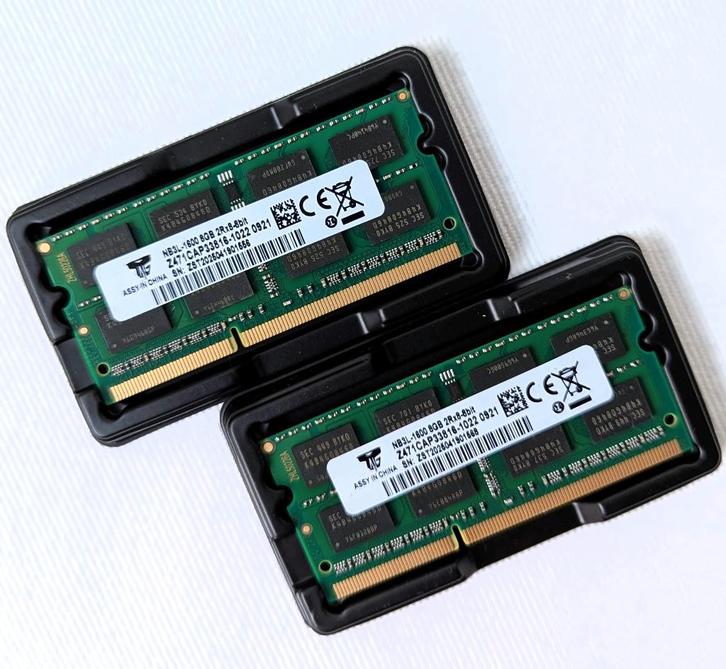 2x 8GB = 16GB DDR3 1600 MHz PC3-12800 SODIMM laptop geheugen, Computers en Software, RAM geheugen, Nieuw, Laptop, 16 GB, DDR3