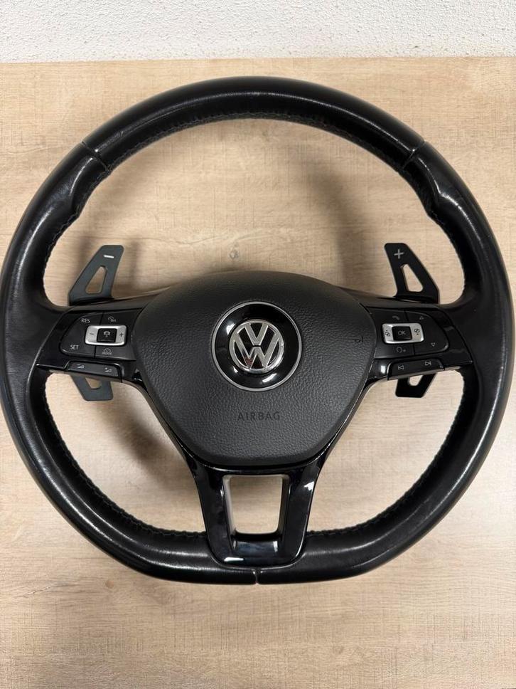 Compleet VW Stuurwiel met flippers, Auto-onderdelen, Besturing, Volkswagen, Gebruikt, Ophalen of Verzenden