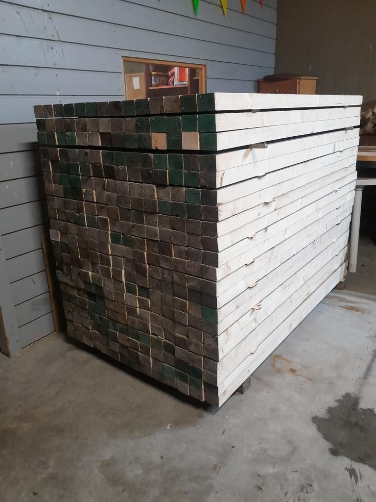 Gebruikte houten balkjes 1.70m - ideaal voor projecten!, Doe-het-zelf en Verbouw, Hout en Planken, Gebruikt, Balk, Overige houtsoorten