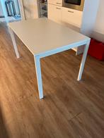 Witte tafel (75x140cm) - moet weg!, Kunststof, Gebruikt, 100 tot 150 cm, Vier personen
