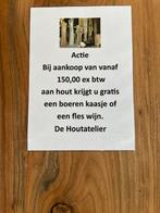 Actie Veel keuze uit unieke  boomstamplanken zie foto's, Doe-het-zelf en Verbouw, Hout en Planken, Nieuw, Plank, Ophalen