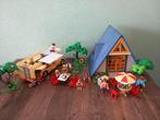 Playmobil caravan + zomerhuis set met originele doos, Kinderen en Baby's, Speelgoed | Playmobil, Ophalen of Verzenden, Gebruikt