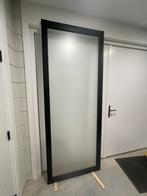 Staal look opdekdeur, Doe-het-zelf en Verbouw, Deuren en Horren, Ophalen, 80 tot 100 cm, 215 cm of meer, Binnendeur