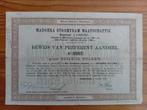 Aandeel Madoera Stoomtram Maatschappij - 1904, Ophalen of Verzenden, Voor 1920, Aandeel