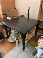 Houten landelijkeEettafel knutsel tafel, Ophalen, Gebruikt, Vierkant, 50 tot 100 cm