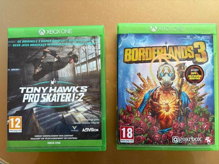 Xbox One Games - Tony Hawk & Borderlands, Spelcomputers en Games, Games | Overige, Zo goed als nieuw, Sport, 1 speler, Vanaf 12 jaar