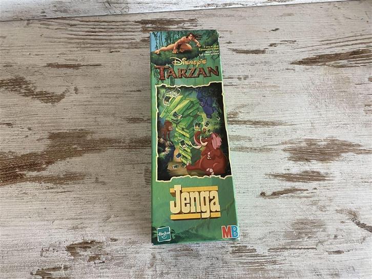 Jenga dinsey Tarzan [s929], Hobby en Vrije tijd, Gezelschapsspellen | Bordspellen, Zo goed als nieuw, Ophalen of Verzenden