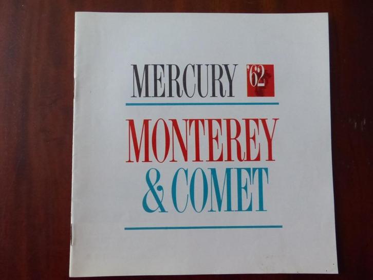 Mercury Monterey en Comet 1962 brochure NL, Boeken, Auto's | Folders en Tijdschriften, Zo goed als nieuw, Overige merken, Verzenden