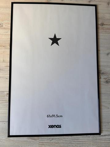 Poster frame 61cm x 91,5cm met glossy zwarte lijst
