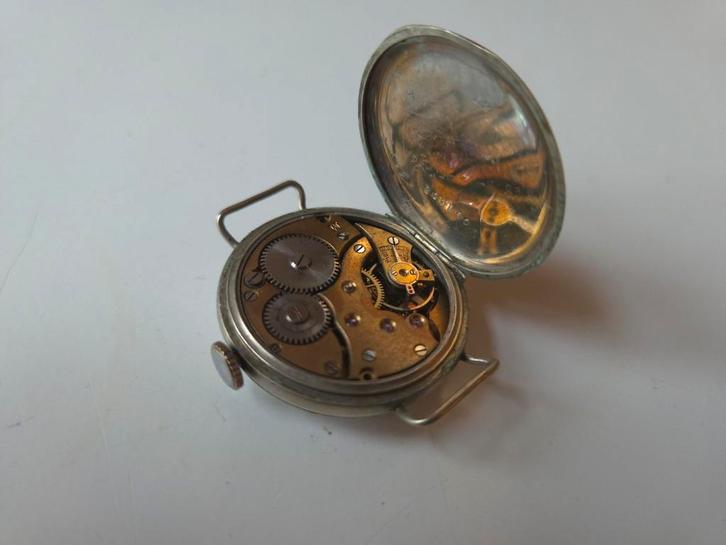 Antieke Patria "Trench Watch" – Zilveren WWI Horloge – 1915, Sieraden, Tassen en Uiterlijk, Horloges | Antiek, Polshorloge, Overige merken