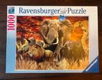 Ravensburger Puzzel - Afrikaanse Dieren 1000 stukjes, Ophalen of Verzenden, 500 t/m 1500 stukjes, Zo goed als nieuw, Legpuzzel
