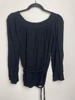 Antik Batik zwarte top met ceintuur zwart met gouddraad M, Kleding | Dames, Maat 38/40 (M), Zwart, Zo goed als nieuw, 8, rue du Foin, 75003 Paris, France