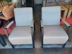 Prachtige lederen fauteuils. In nieuwstaat., Huis en Inrichting, Fauteuils, Ophalen, Zo goed als nieuw, 75 tot 100 cm, 50 tot 75 cm